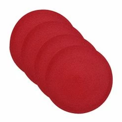 Food Network™ Round Placemat 4-pk. Coral -Food Network Shop unnamed file 1024