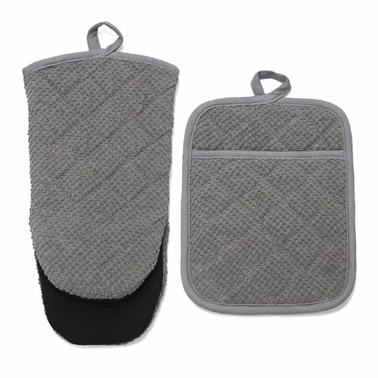 Food Network™ Terry Neoprene Oven Mitt & Pot Holder Set Khaki Food Network™ Terry Neoprene Oven Mitt & Pot Holder Set Khaki -Food Network Shop unnamed file 1126