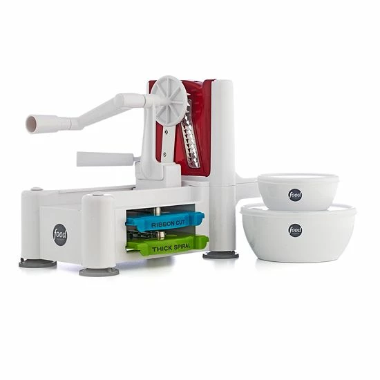 Food Network™ Spiralizer with 2-pc. Prep Bowl Set Food Network™ Spiralizer With 2-pc. Prep Bowl Set -Food Network Shop unnamed file 1246