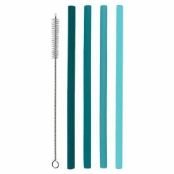 Food Network™ 5-pc. Aqua Smoothie Straw Set