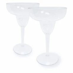 Food Network™ 2-pc. Clear Textured Acrylic Margarita Glass Set