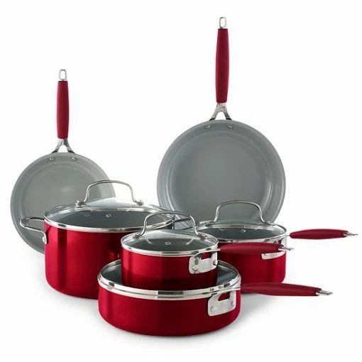 Food Network™ 10-pc. Nonstick Ceramic Cookware Set Red -Food Network Shop unnamed file