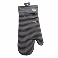 Food Network™ Stripe Silicone Oven Mitt Black -Food Network Shop unnamed file 514