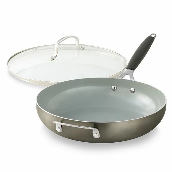 Food Network™ 12-in. Saute Pan with Lid Graphite Food Network™ 12-in. Saute Pan With Lid Graphite -Food Network Shop unnamed file 664