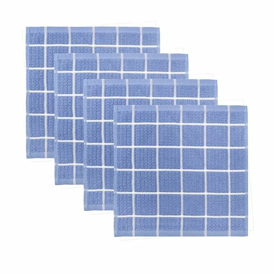 Food Network® Windowpane Grid Dishcloth 4-pk. Blue Food Network® Windowpane Grid Dishcloth 4-pk. Blue -Food Network Shop unnamed file 776