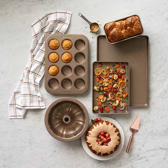 Food Network™ Textured Performance Series 9" x 13" Nonstick Cake Pan Bronze Food Network™ Textured Performance Series 9" X 13" Nonstick Cake Pan Bronze -Food Network Shop unnamed file 802