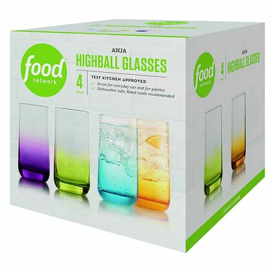 Food Network™ Anja 4-pc. Ombre Highball Glass Set Food Network™ Anja 4-pc. Ombre Highball Glass Set -Food Network Shop unnamed file 947